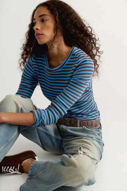 EASY DOES IT STRIPED TEE