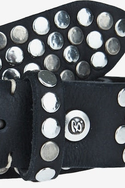 B.Belt Hammered Stud Belt Black Detail