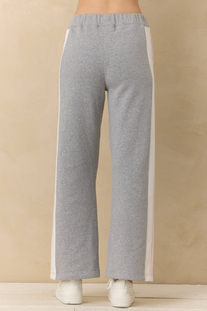 VINTAGE FLEECE COLORBLOCK WIDE LEG PANT