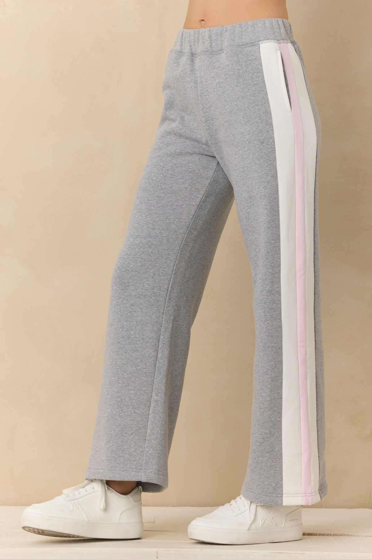 VINTAGE FLEECE COLORBLOCK WIDE LEG PANT