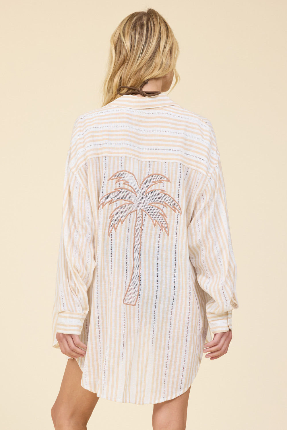 STRIPED PALM TREE SHIRT
