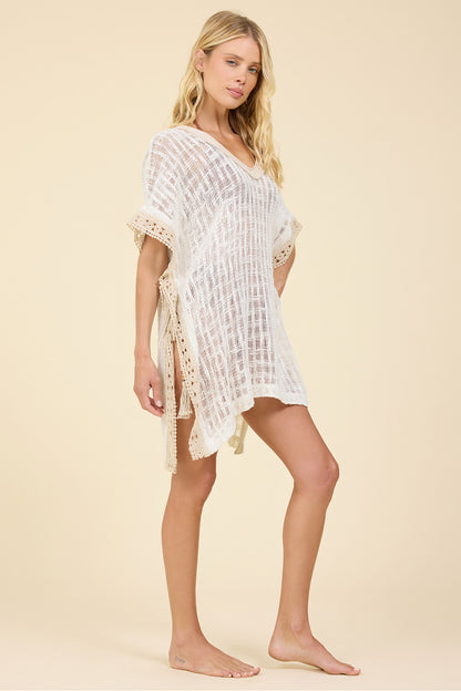 CROCHET COVER UP w/PALM