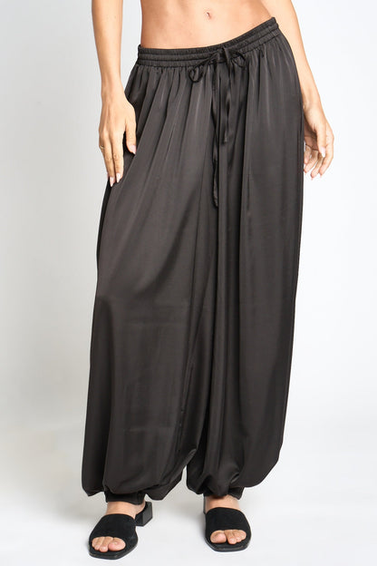 SATIN HAREM PANTS