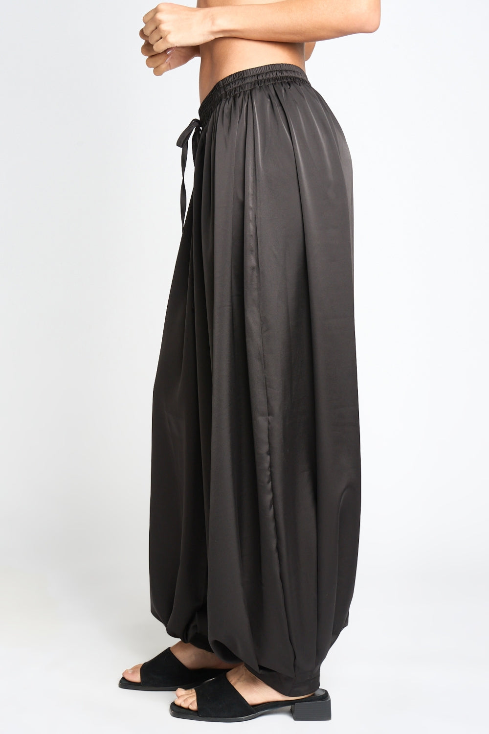 SATIN HAREM PANTS