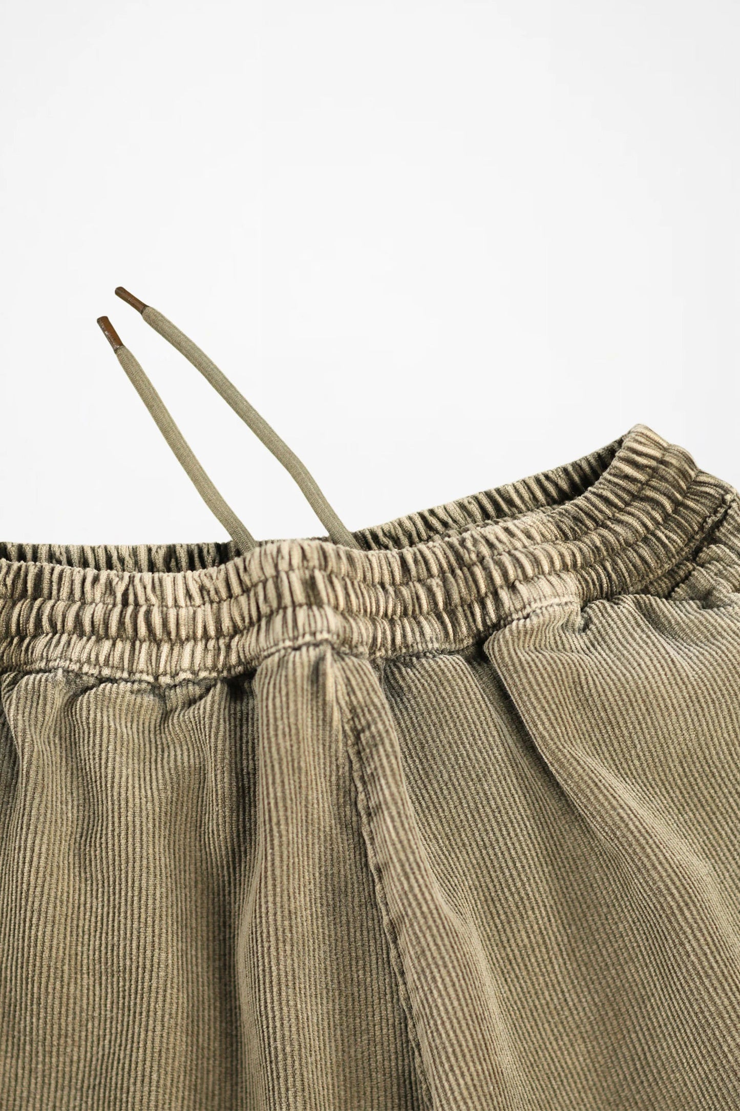 Aster pants washed bark, elastic waistband with adjustable drawstring