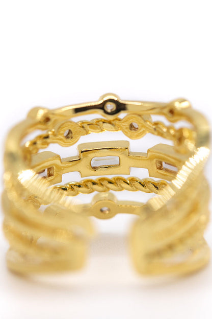 5 ROW CZ RING