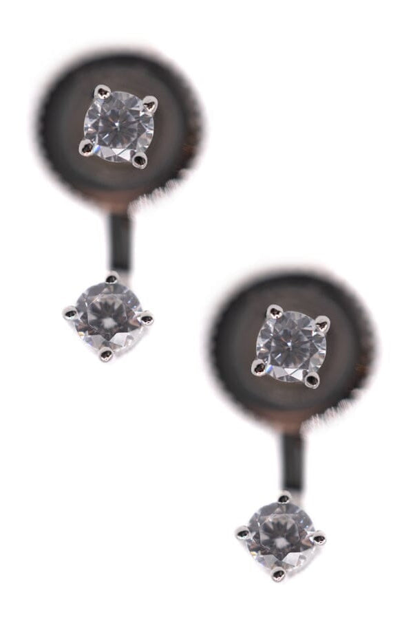 CZ POST WRAP EARRINGS