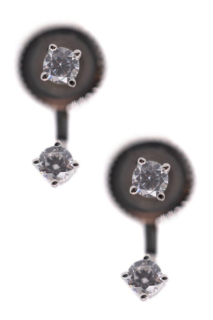CZ POST WRAP EARRINGS