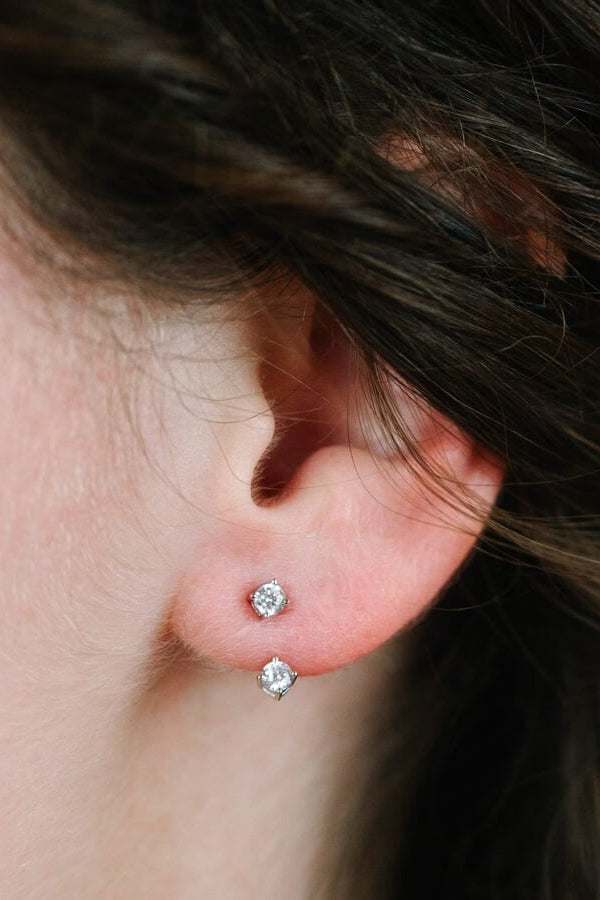 CZ POST WRAP EARRINGS