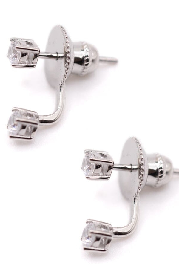 CZ POST WRAP EARRINGS