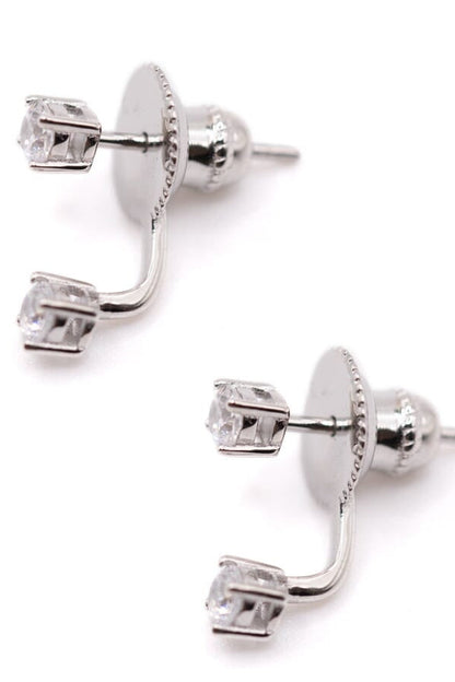 CZ POST WRAP EARRINGS