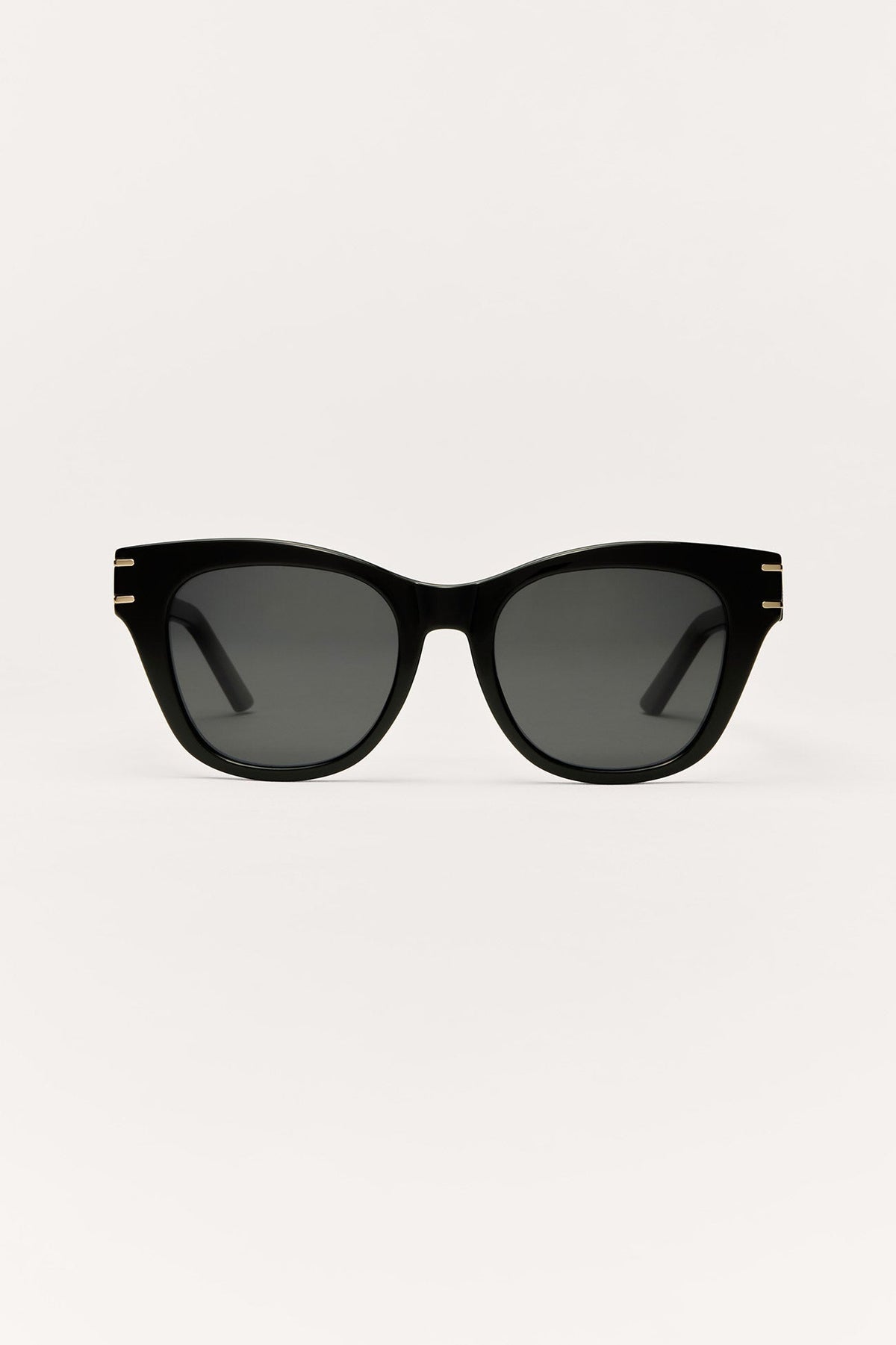 Front Row Sunglasses shown from the front in black
