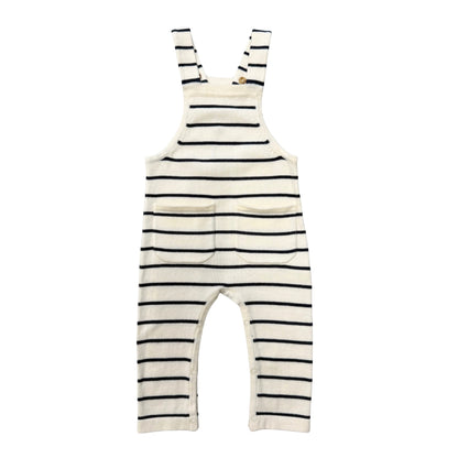 POCKETS OVERALLS WITH LONG SLEEVE SET