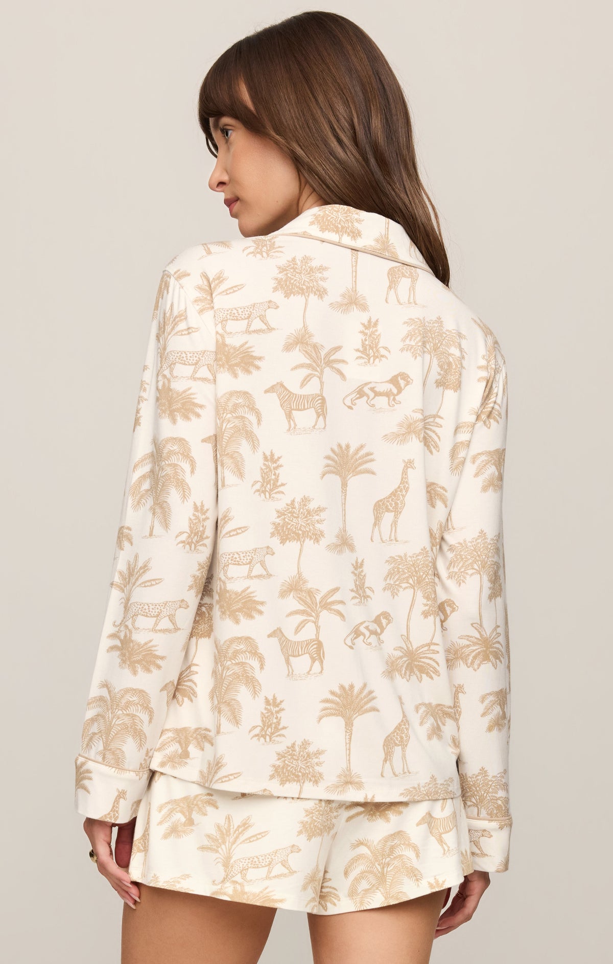 SAFARI PAJAMA LONG SLEEVE TOP