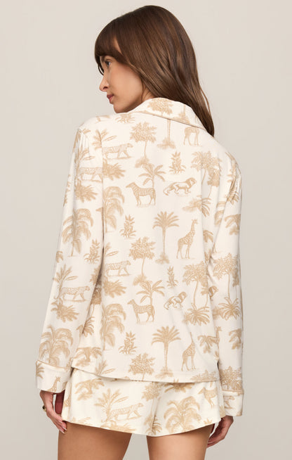 SAFARI PAJAMA LONG SLEEVE TOP