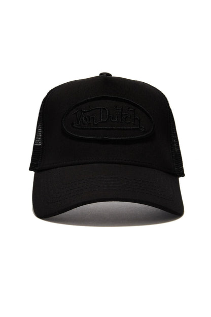 Black Von Dutch Clean Cut Trucker Hat 