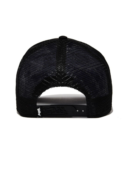 Von Dutch Black Clean Cut Trucker Hat