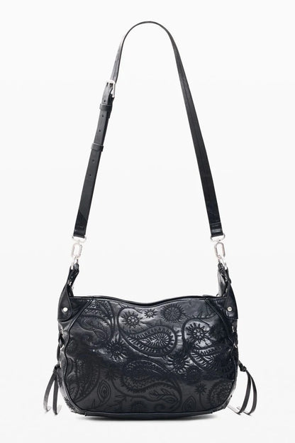 Medium Quilted Black Shoulder Bag