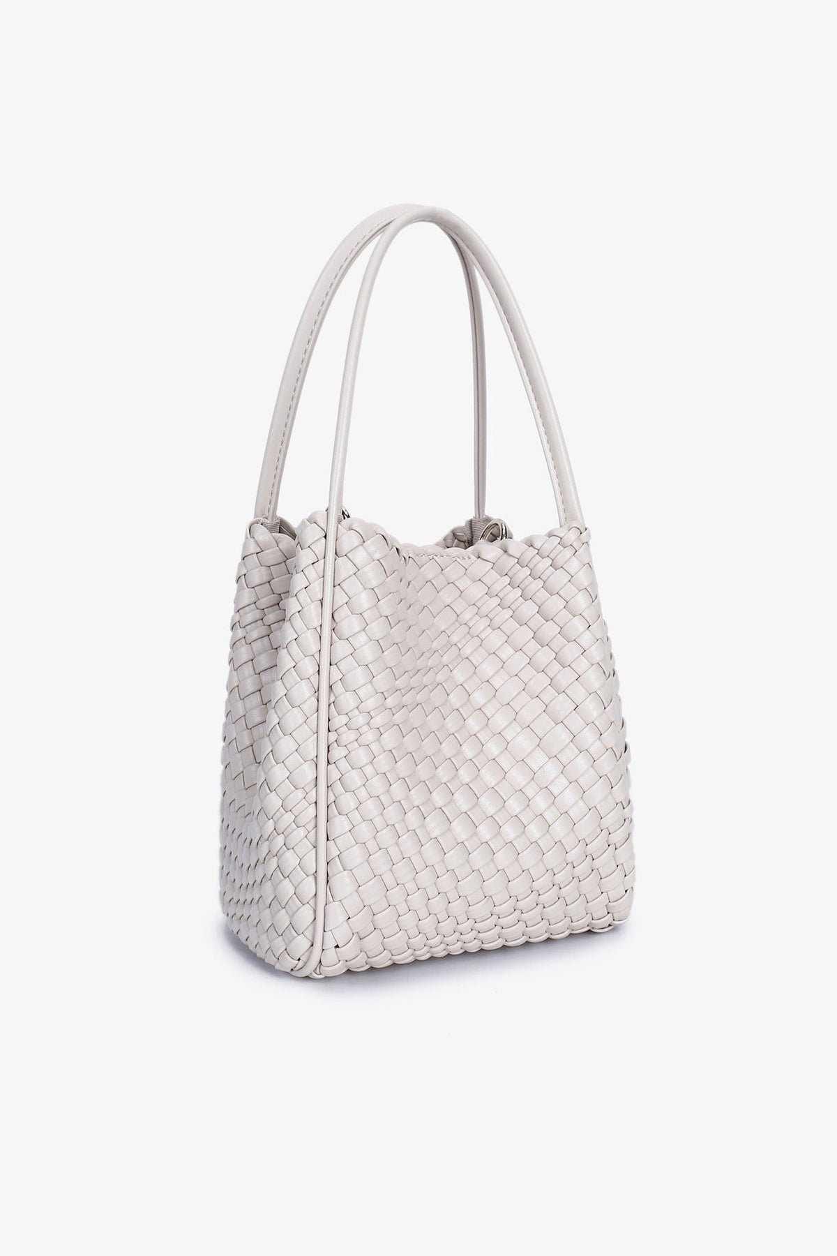 Hollace mini tote woven cream
