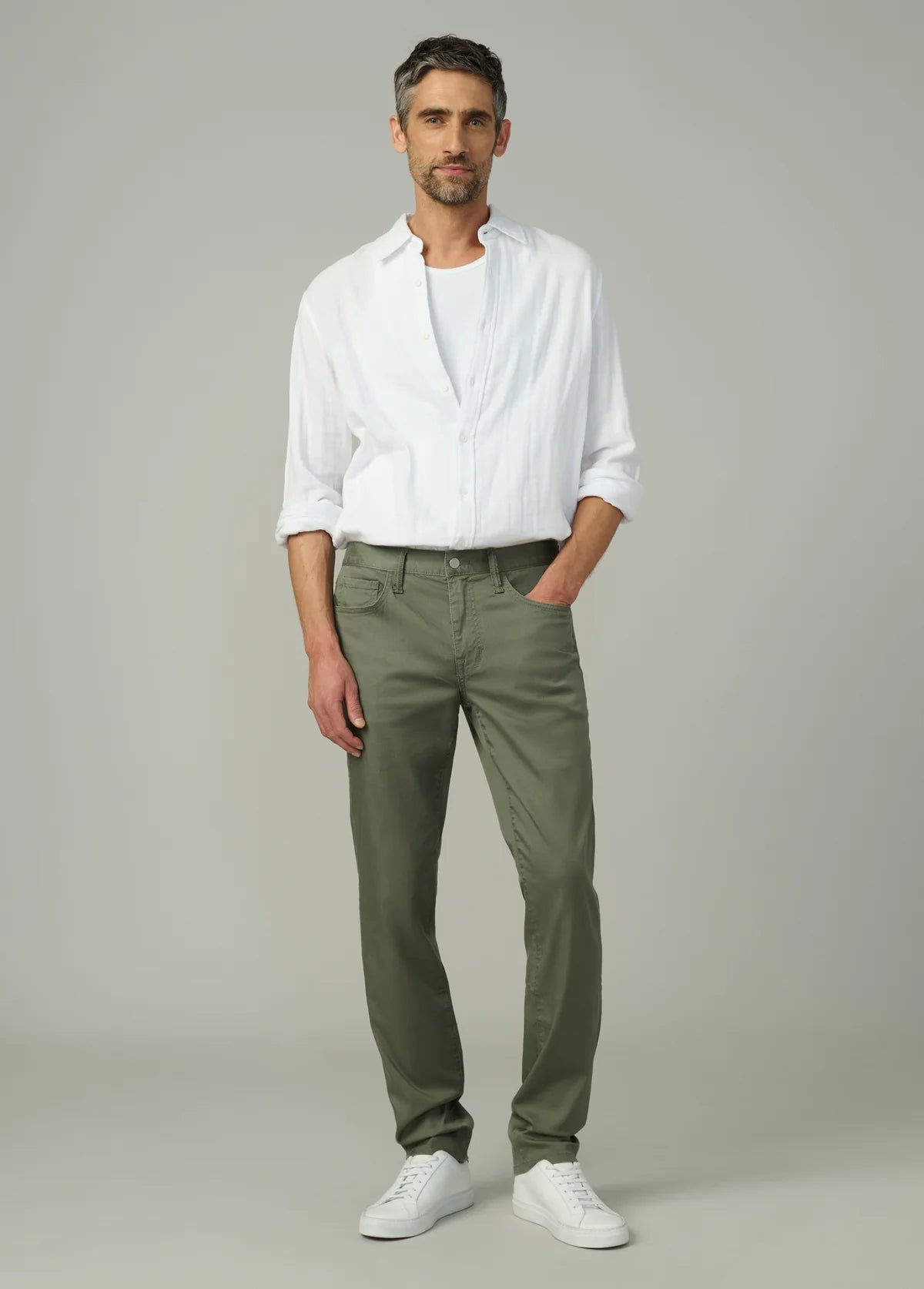 the brixton twill in lichen front style view