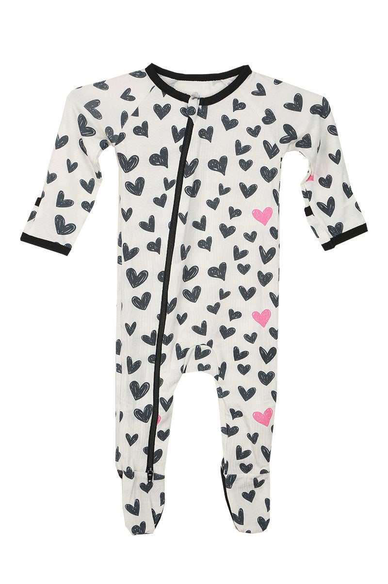 PRINTED FOOTIE ONESIE (INFANT) (+COLORS)