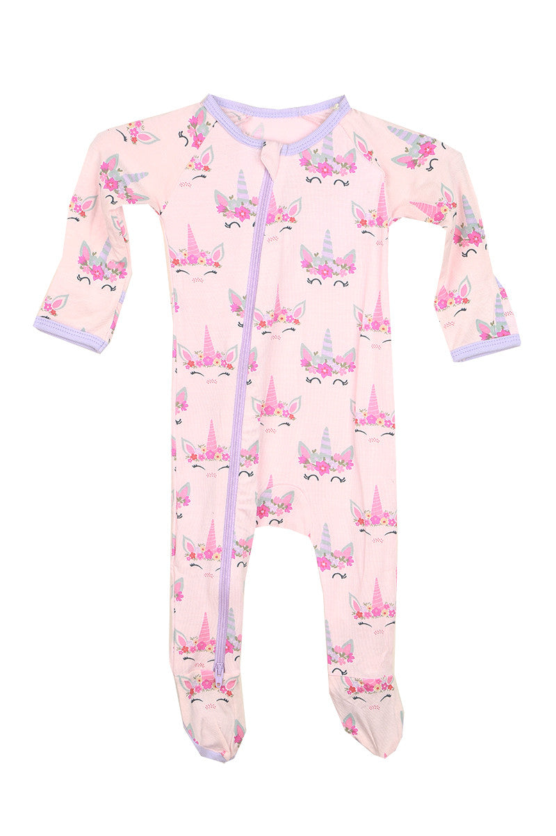 PRINTED FOOTIE ONESIE (INFANT) (+COLORS)