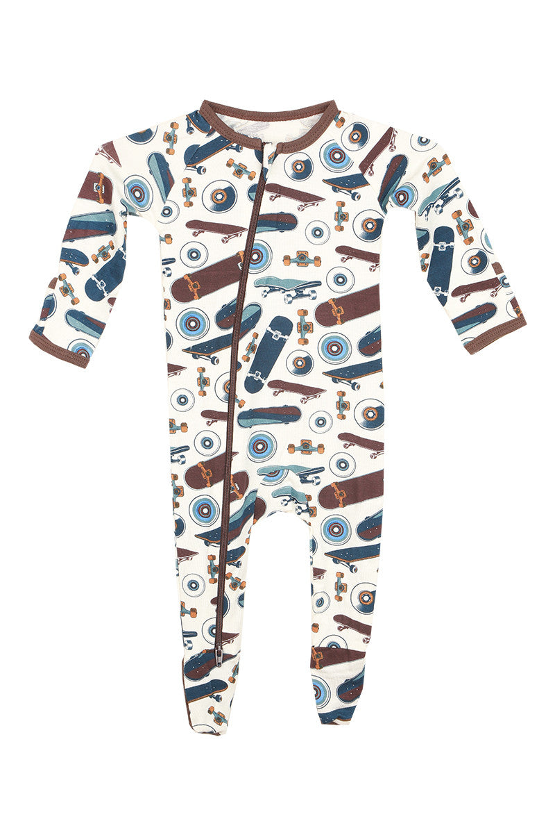 PRINTED FOOTIE ONESIE (INFANT) (+COLORS)