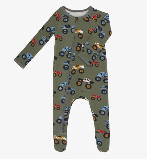 PRINTED FOOTIE ONESIE (INFANT) (+COLORS)