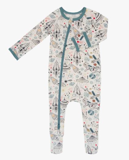 PRINTED FOOTIE ONESIE (INFANT) (+COLORS)