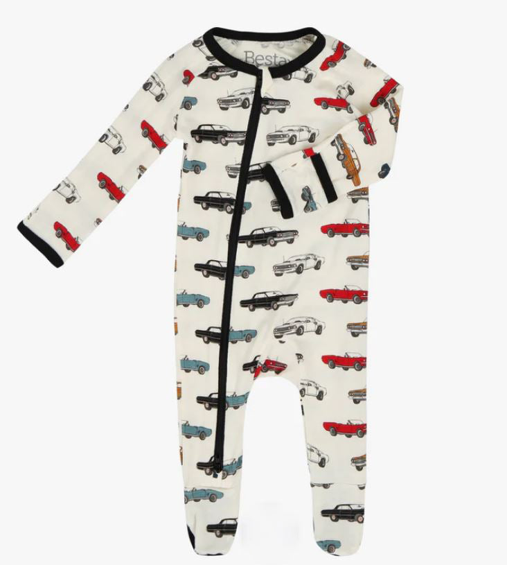 PRINTED FOOTIE ONESIE (INFANT) (+COLORS)