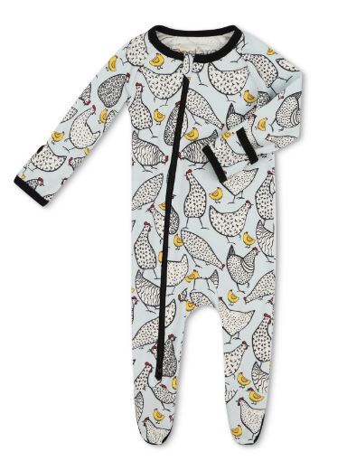 PRINTED FOOTIE ONESIE (INFANT) (+COLORS)