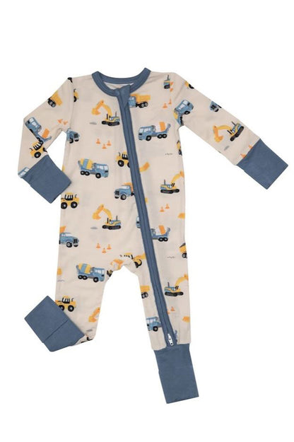 PRINTED ZIPPER ONESIE (INFANT) (+COLORS)