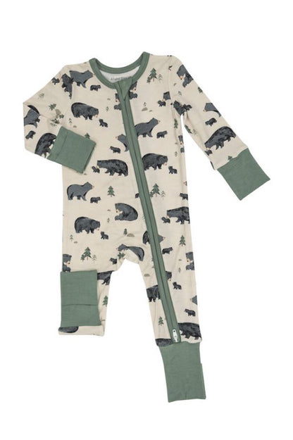 PRINTED ZIPPER ONESIE (INFANT) (+COLORS)