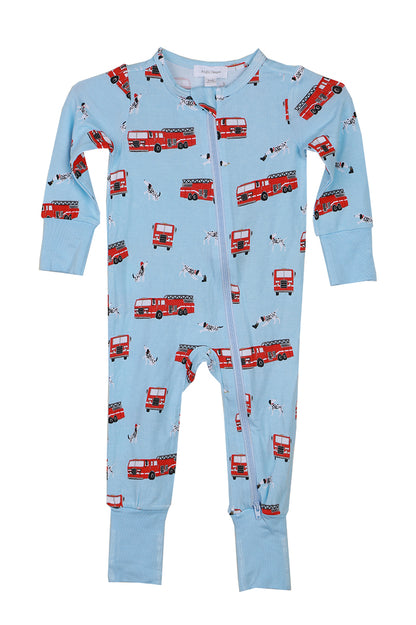 PRINTED ZIPPER ONESIE (INFANT) (+COLORS)