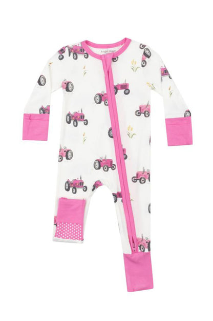 PRINTED ZIPPER ONESIE (INFANT) (+COLORS)
