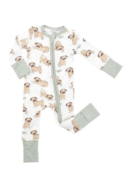 PRINTED ZIPPER ONESIE (INFANT) (+COLORS)