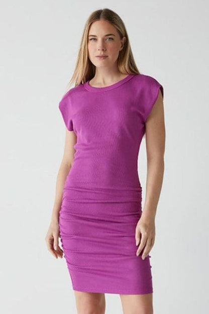 RICCI POWER SHOULDER DRESS
