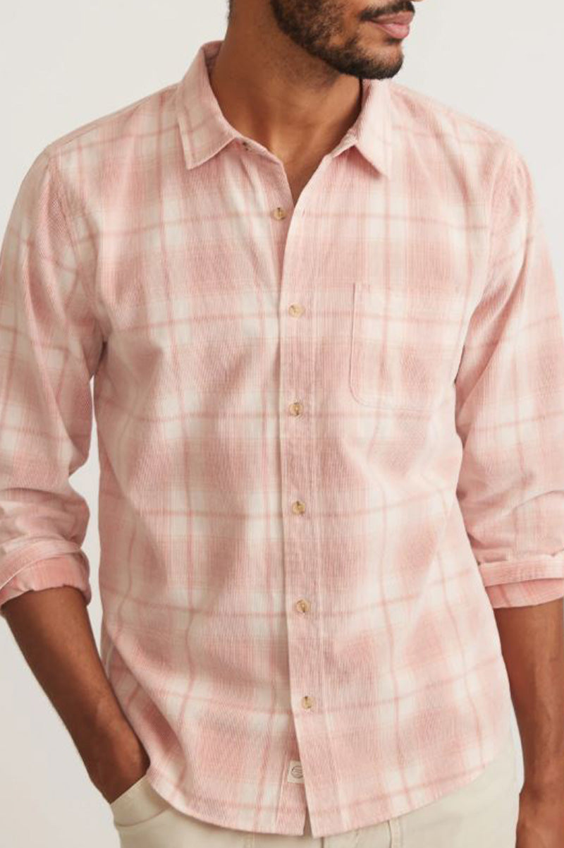 LIGHTWEIGHT PLAID CORDUROY SHIRT