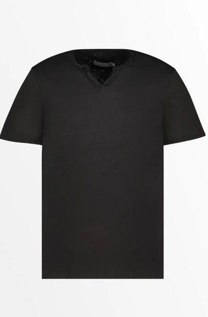 SLUB JS S/S NOTCH VNECK