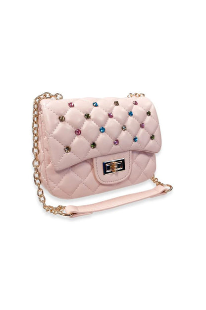 COLORFUL GEMS QUILTED PURSE