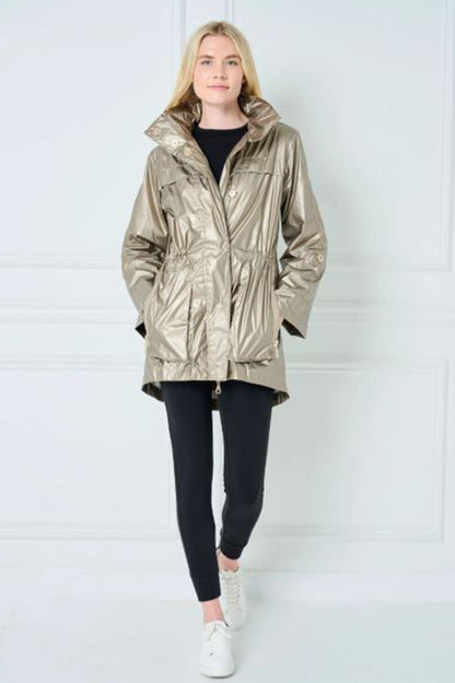 METALLIC RAIN JACKET